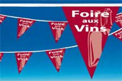 GUIRLANDE FANION FOIRE AUX VINS 10M GUIRLANDE FANION FOIRE AUX VINS 10M