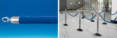 Cordon pour poteau de guidage - Velours bleu Cordon pour poteau de guidage - Velours bleu