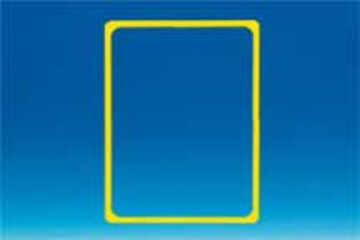 Cadre en PVC - Format affichette A3 - Jaune Cadre en PVC - Format affichette A3 - Jaune