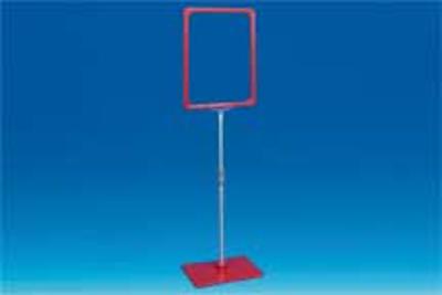 Kit cadre base PVC tige 32-62cm - Cadre A4 - Rouge Kit cadre base PVC tige 32-62cm - Cadre A4 - Rouge