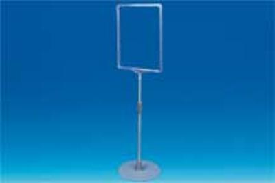 Kit cadre A4 base ronde métal-Transparent Kit cadre A4 base ronde métal-Transparent