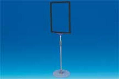 Kit cadre A4 base ronde métal-Noir Kit cadre A4 base ronde métal-Noir
