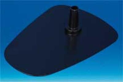 Socle rectangle acier - Noir - 17.5 x 23.5 cm