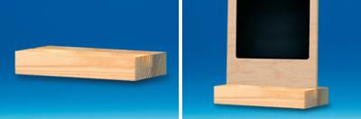 Socle bois 1 rainure de 5 mm Socle bois 1 rainure de 5 mm