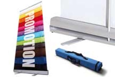Porte-affiche enrouleur sur pied-Largeur :85 cm-Haut:200cm Porte-affiche enrouleur sur pied-Largeur :85 cm-Haut:200cm