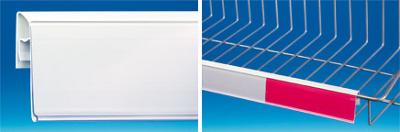 PE extrudé blanc incliné 25° pour tablette fil - 48 x 995 mm PE extrudé blanc incliné 25° pour tablette fil - 48 x 995 mm