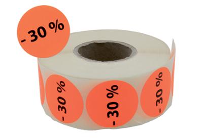 Rouleau de 1000 pastilles - 30% Ø38 MM Rouleau de 1000 pastilles - 30% Ø38 MM