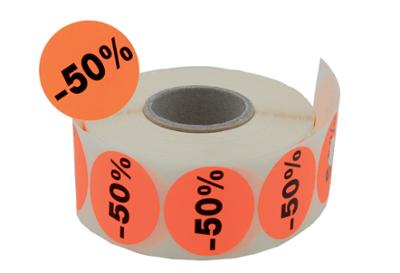 Rouleau de 1000 pastilles - 50% Ø38 MM Rouleau de 1000 pastilles - 50% Ø38 MM