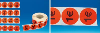 Rouleau de 1000 pastilles - 1€ Ø38 mm Rouleau de 1000 pastilles - 1€ Ø38 mm