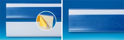 Profil Porte-étiquette adhésif - Transparent - 73 x 1000 mm